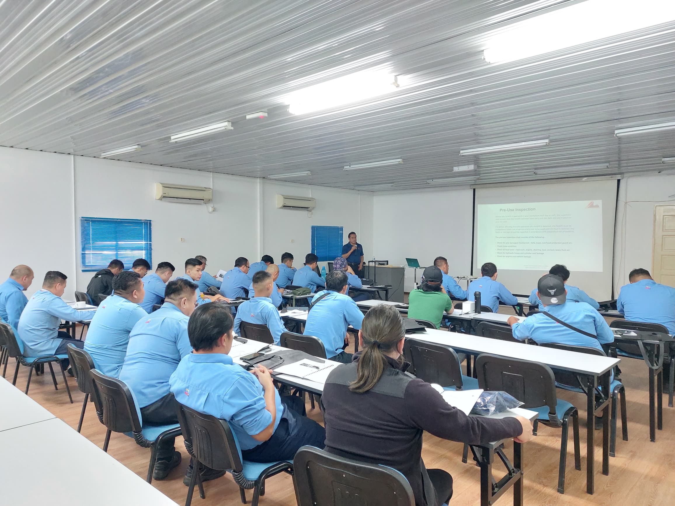 Provision of training being Forklift Driving Safety with OCIM Sdn Bhd