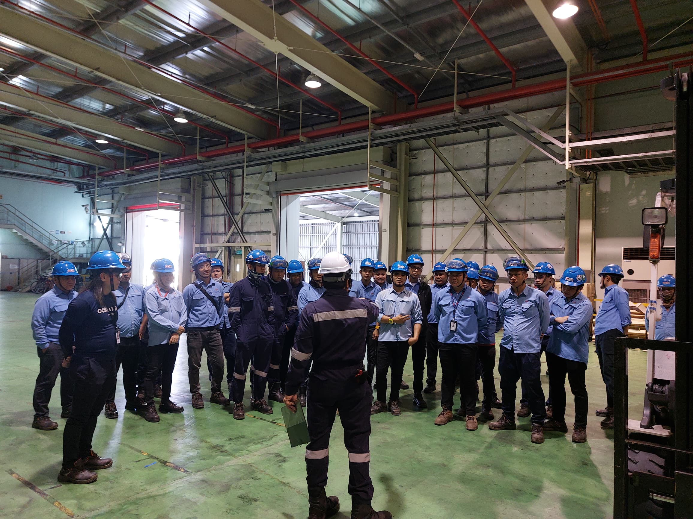 Provision of training being Forklift Driving Safety with OCIM Sdn Bhd