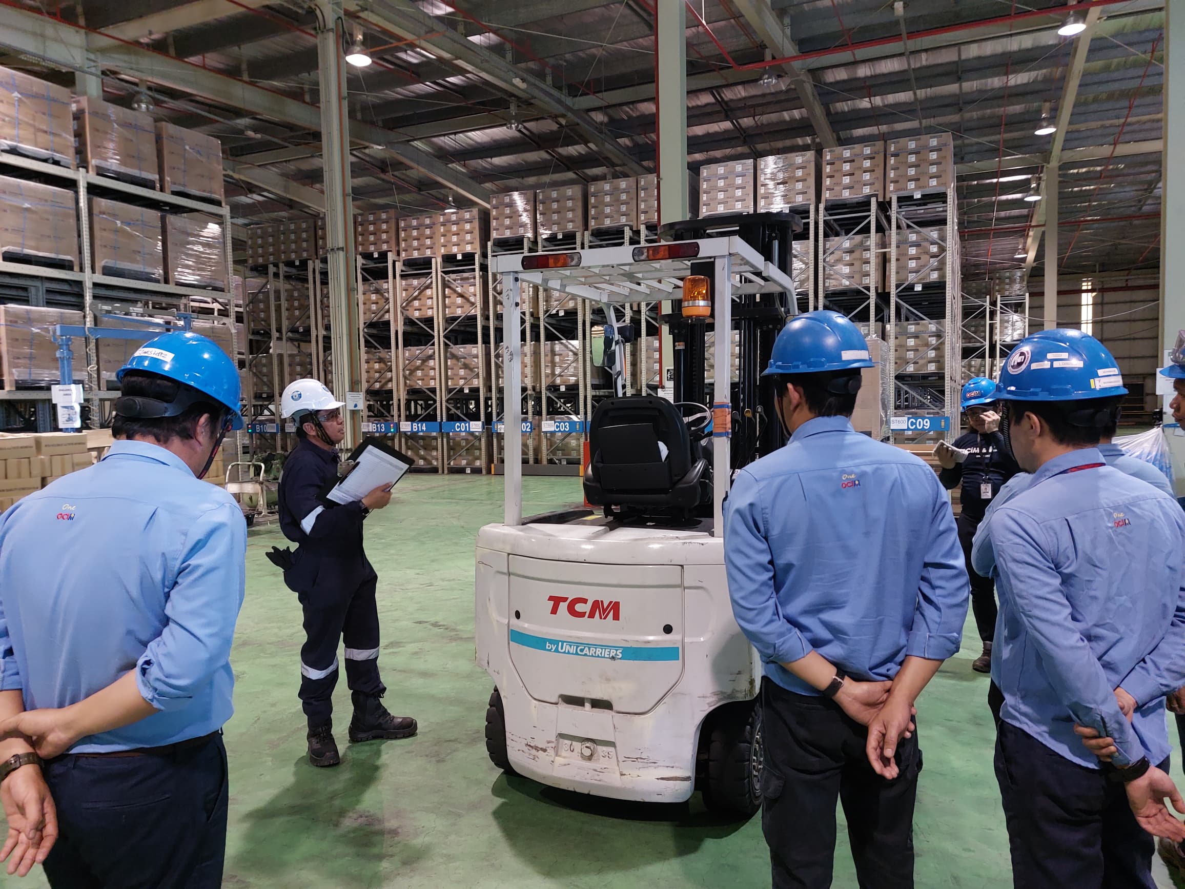 Provision of training being Forklift Driving Safety with OCIM Sdn Bhd