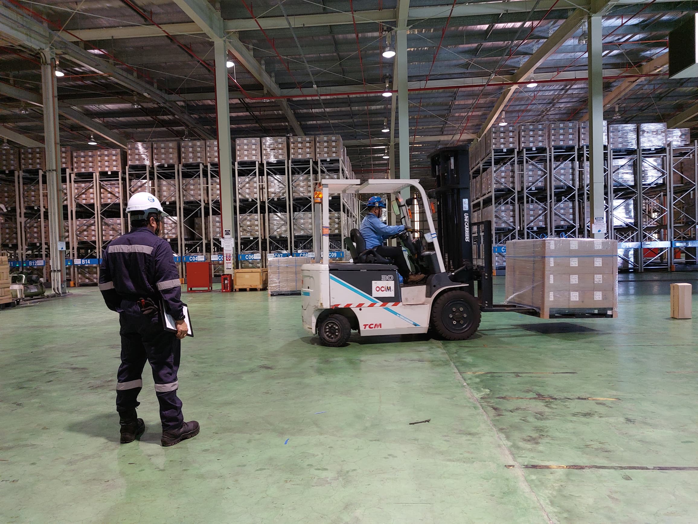 Provision of training being Forklift Driving Safety with OCIM Sdn Bhd