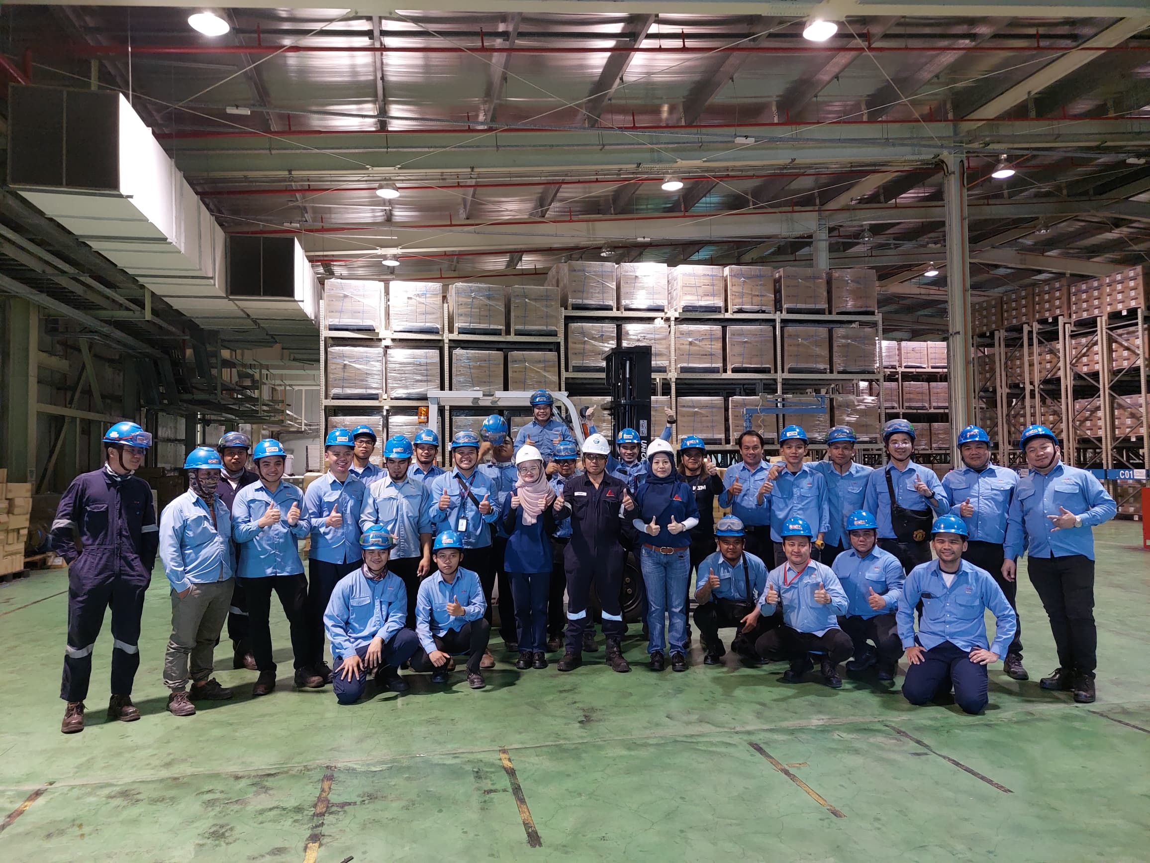 Provision of training being Forklift Driving Safety with OCIM Sdn Bhd