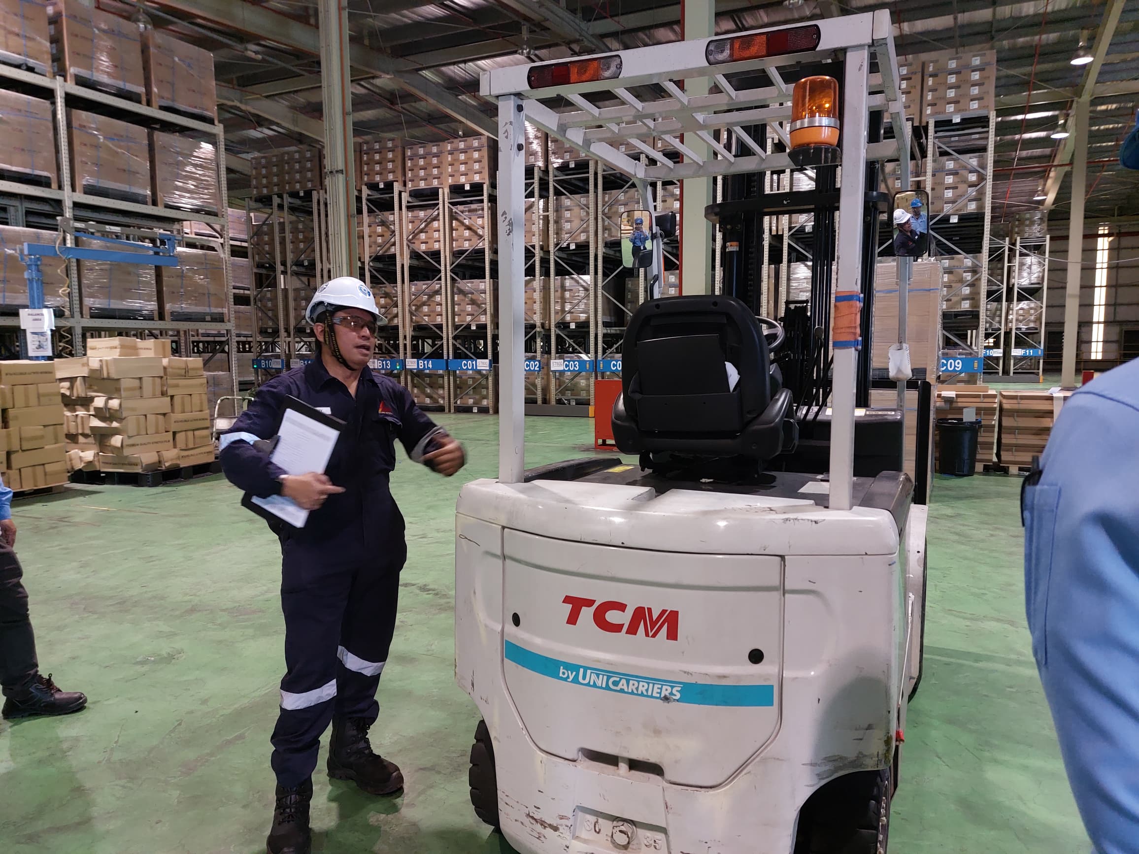 Provision of training being Forklift Driving Safety with OCIM Sdn Bhd